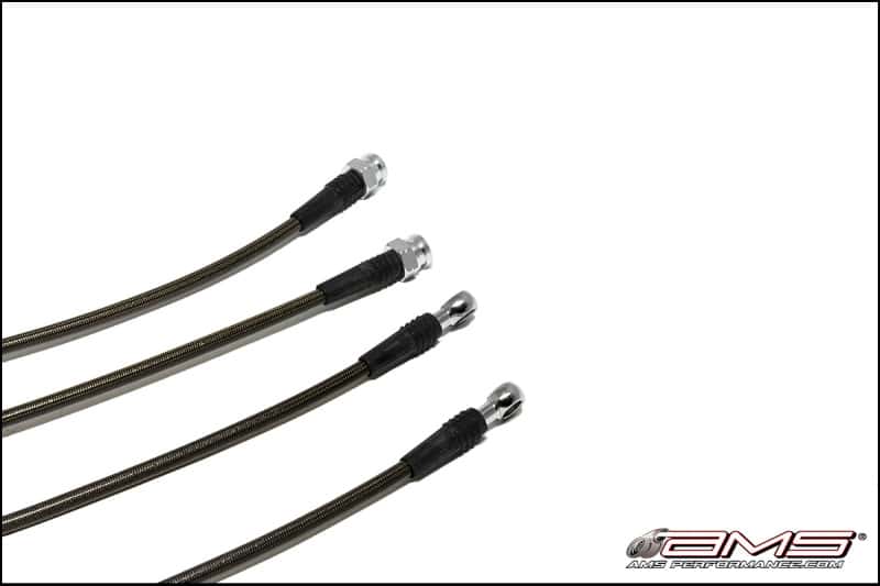 AMS — AMS Performance 08-15 Mitsubishi EVO X Stainless Steel Brake Lines (4 Lines)
EVO Brake Lines - view 2