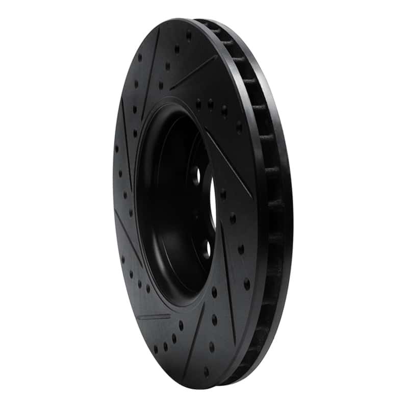 R1 Concepts — R1 99-09 Volvo S60 Front Right Drilled & Slotted Black Brake Rotor
R1 Brake Rotor Drill - view 4