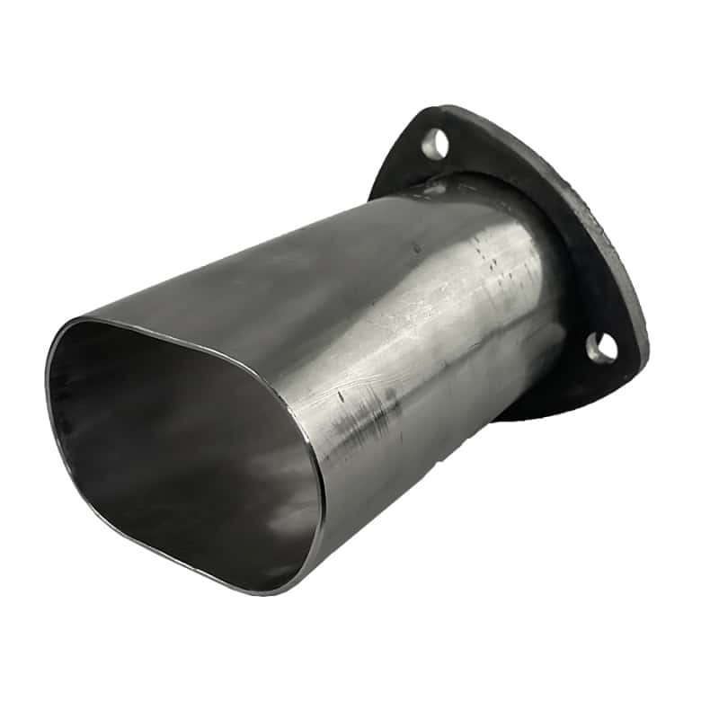 Granatelli Motor Sports — Granatelli 3.0in Round to 3.0in Oval Exhaust Adapter w/Floating 3 Bolt Header Flange
Exhaust Pipe Adapter - view 1