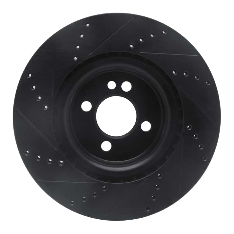 R1 Concepts — R1 09-14 Mini Cooper (Excl Clubman) Front Right Drilled & Slotted Black Brake Rotor
Disc Brake Rotor - view 5