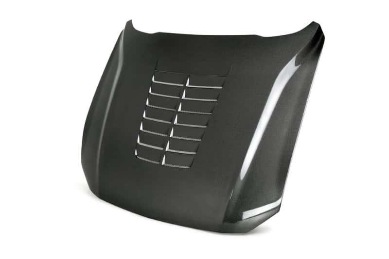 Anderson Composites — Anderson Composites 18-19 Ford Mustang Double Sided Type-GT5 Carbon Fiber Hood - view 2