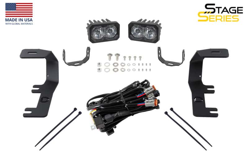 Diode Dynamics — Diode Dynamics 14-19 Silverado/Sierra SS3 LED Ditch Light Kit Sport - White Combo - view 5