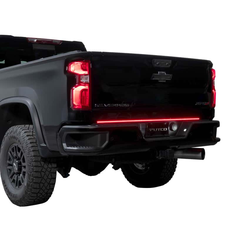 Putco — Putco 2024 Chevrolet Silverado HD/ GMC Sierra HD 60In Direct Fit Red Blade Kit Tailgate Bars - view 6