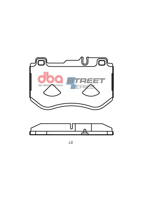 DBA — DBA 19-20 Mercedes-Benz C300 AMG Sport Package Front Street Series Brake Pads
Brake Pad - view 1