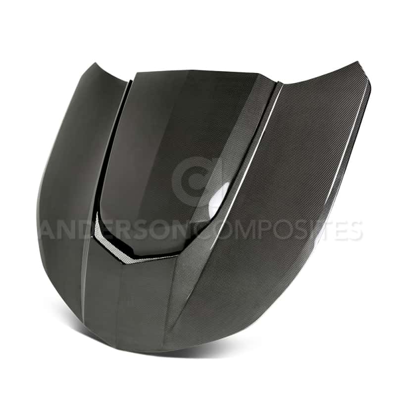 Anderson Composites — Anderson Composites 2016+ Type-AZ Camaro Double Sided Fiber Hood - view 1