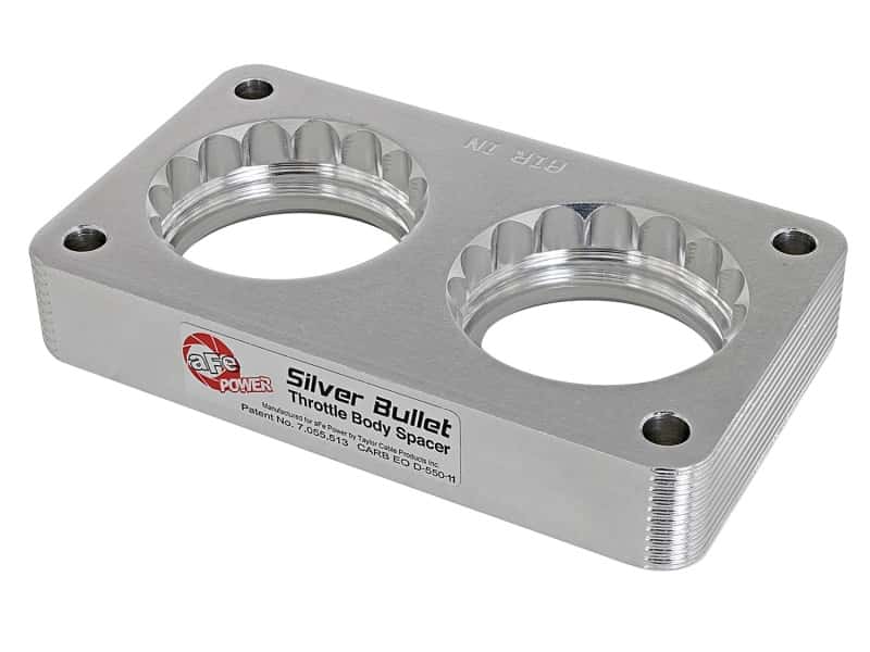 aFe — aFe Silver Bullet Throttle Body Spacers TBS Ford Trucks 99-04 V10-6.8L
Throttle Body Spacer
TBdySpacer - view 1