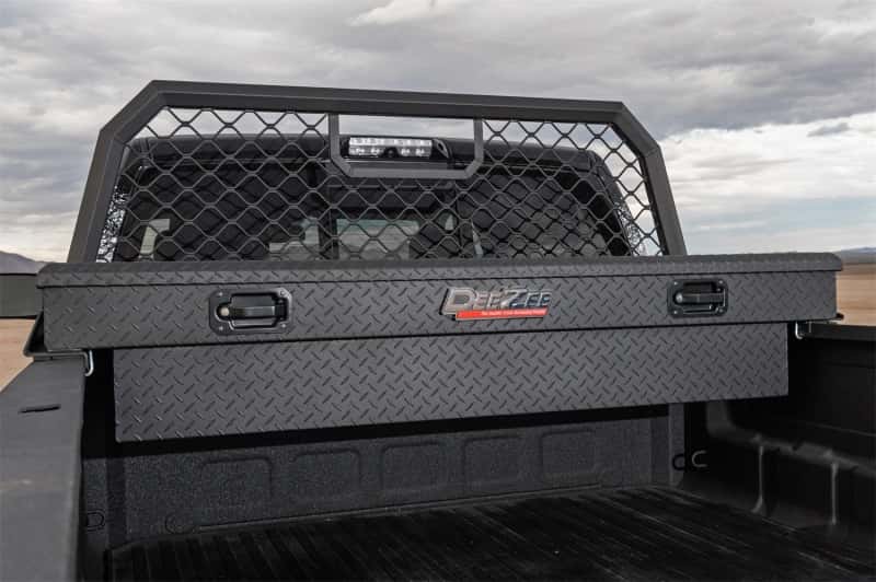 Dee Zee — Dee Zee Universal Tool Box - Red Crossover - Single Lid Black BT (Txt Blk)
ToolBxTrkBedRTR - view 6