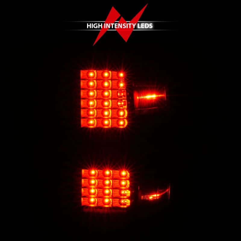 ANZO — ANZO 15-19 Chevy Silverado 2500HD/3500HD (Factory Halogen Only) LED Tail Lights Black w/Clear Lens
Tail Light Set - view 13