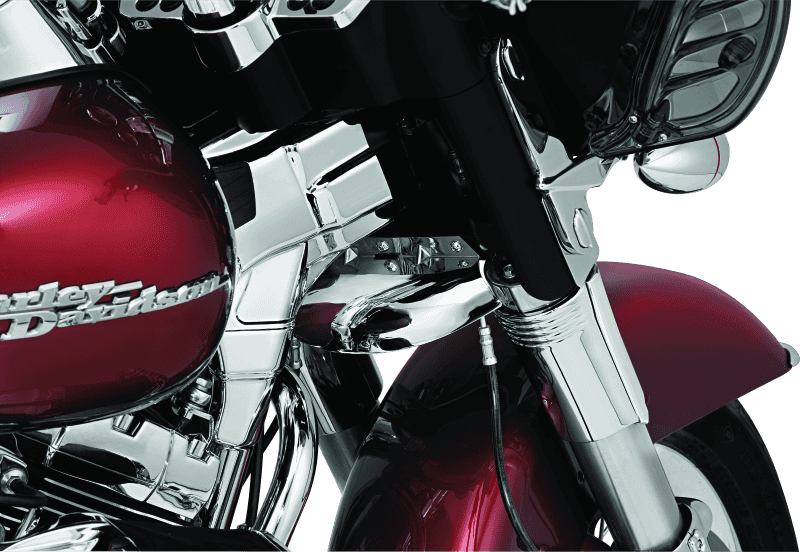 Kuryakyn — Kuryakyn Deluxe Neck Covers 95-07 Touring Models Chrome - view 2