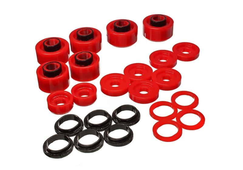 Energy Suspension — Energy Suspension 05-07 Ford F250/F350 2/4WD Red Body Mount Set
BodyMntBshKt - view 2