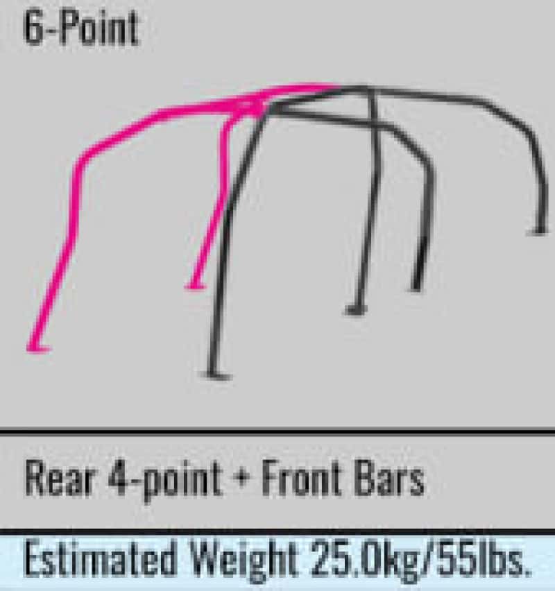 Cusco — Cusco SFTY21 4/5-Pssgr 6-PT BLK DASH-ESCAPE Roll Cage Subaru STi GVB 11-14 (S/O/No Cancel) - view 4