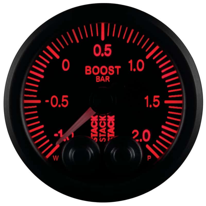 AutoMeter — Autometer Stack 52mm -1 to +2 Bar (Incl T-Fitting) Pro-Control Boost Pressure Gauge - Black
Ga Boost PC Blk 2Bar - view 9