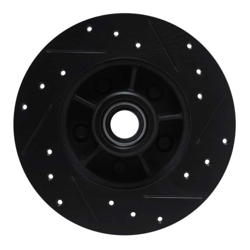 R1 Concepts — R1 84-87 Pontiac Fiero Front Left Drilled & Slotted Black Brake Rotor
R1 Brake Rotor Drill - view 5