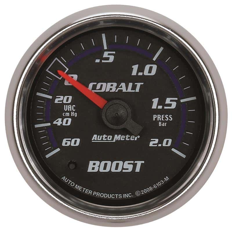 AutoMeter — Autometer Cobalt 52mm 2 BAR Mechanical Boost Gauge
GA 2" BST 2 BAR M CB - view 2