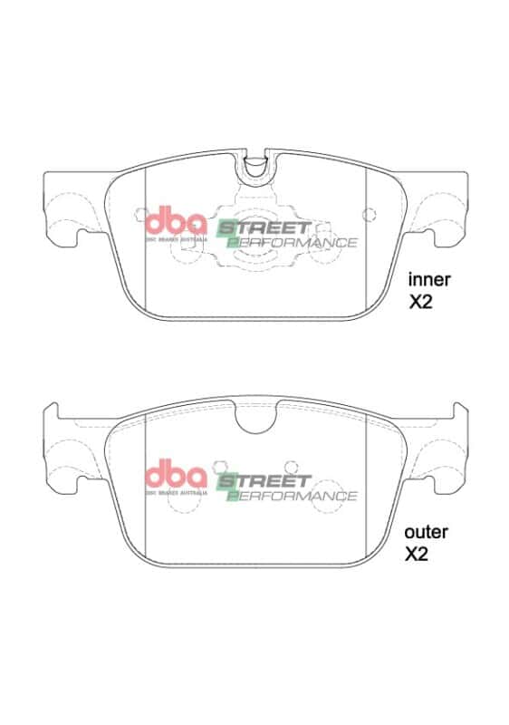 DBA — DBA 19-22 Volvo S60 (322mm Front Rotor) Rotor Front SP Performance Brake Pads
Brake Pad - view 1