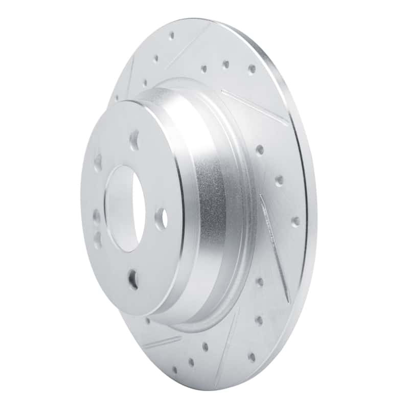 R1 Concepts — R1 03-06 Mercedes-Benz SL500 Rear Left Drilled & Slotted Silver Brake Rotor
R1 Brake Rotor Drill - view 2