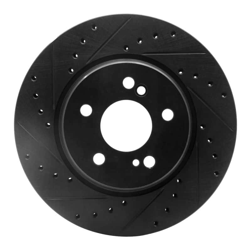 R1 Concepts — R1 93-02 Mercedes-Benz 600SL Rear Left Drilled & Slotted Black Brake Rotor
R1 Brake Rotor Drill - view 1