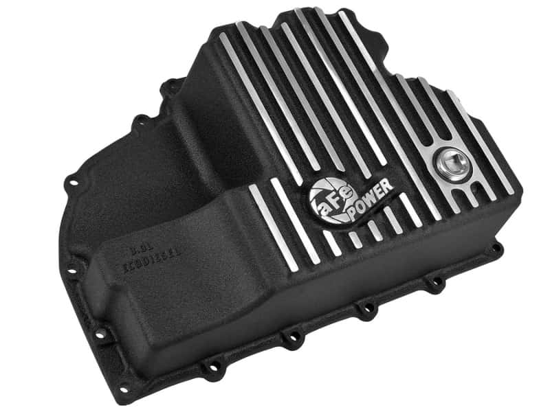 aFe — AFE Engine Oil Pan Black Machined; 14-16 Dodge RAM 1500 EcoDiesel 3.0L V6 (td)
Engine Oil Pan - view 2