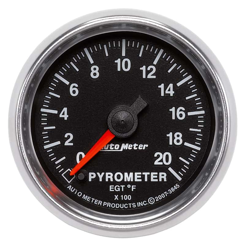 AutoMeter — Autometer GS 0-2000 degree F Full Sweep Electronic Pyrometer Gauge
2-1/16" PYROMETER KI - view 1