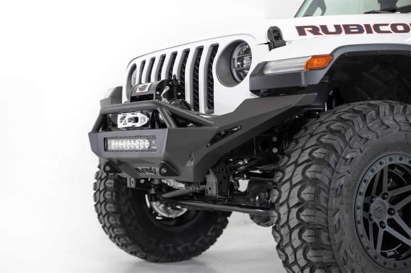 Addictive Desert Designs — Addictive Desert Designs 2020 Jeep Gladiator JT Stealth Fighter Front Bump w/ Top Hoop & Winch Mount
Bumper- Front
Bumpers - view 4