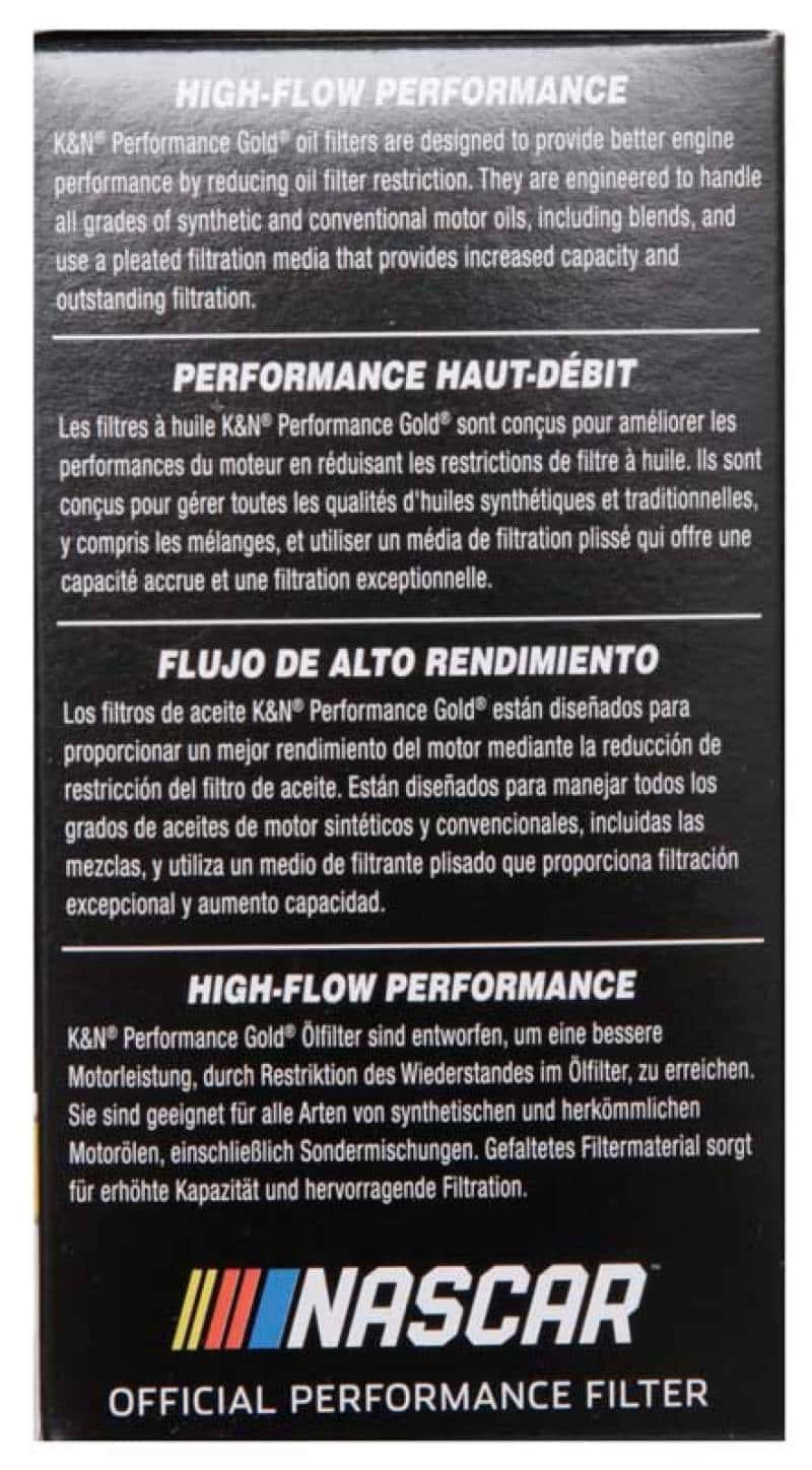 K&N Engineering — K&N 2018 Audi RS3 2.5L Cartridge Oil Filter - view 8