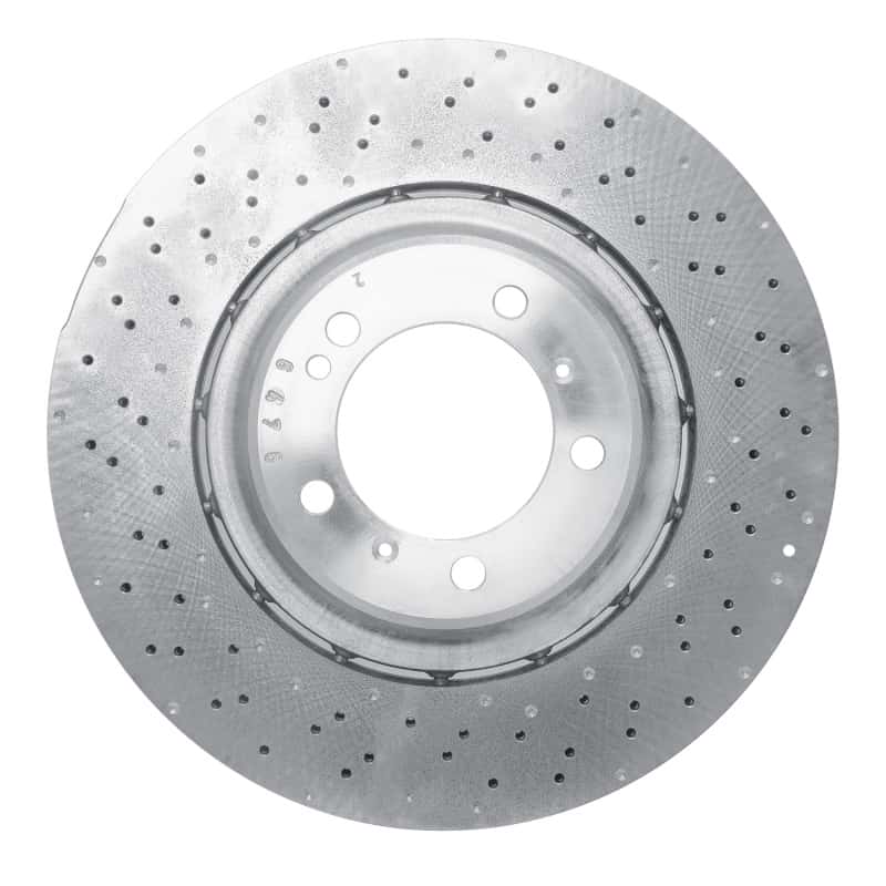 DFC — DFC 15-17 Porsche 911 Left Rear Drilled Hi-Carbon Alloy Geomet Coated Rotor
DFC Brake Rotor - view 1
