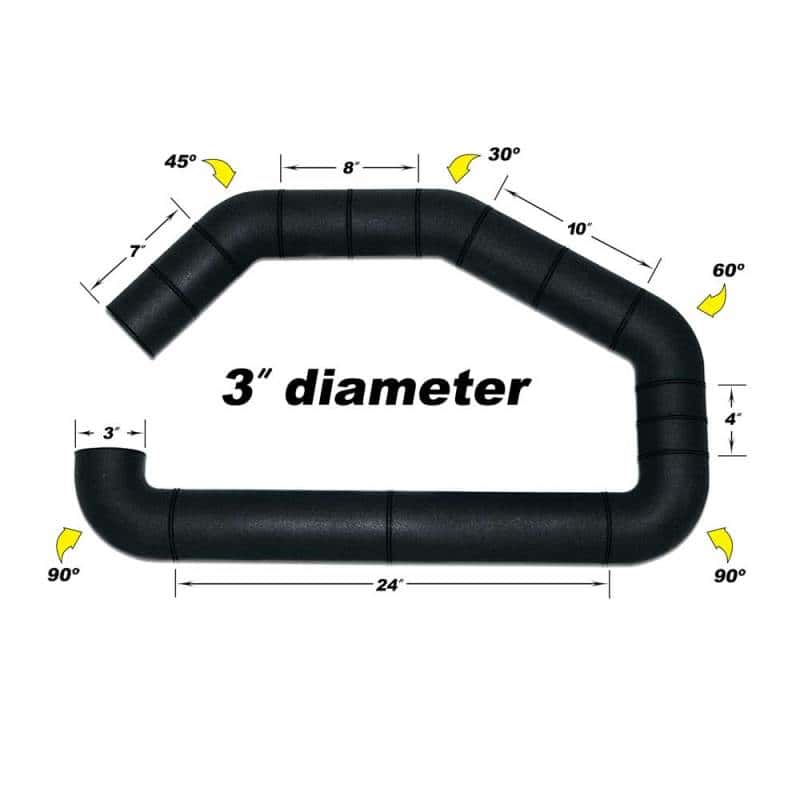 Airaid — Airaid U-Build-It - 3in Intake Tube - view 1