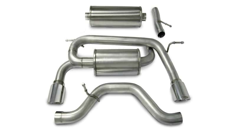 CORSA Performance — Corsa 2006-2008 Hummer H3 3.5L Polished Sport Cat-Back Exhaust
Exhaust - view 1