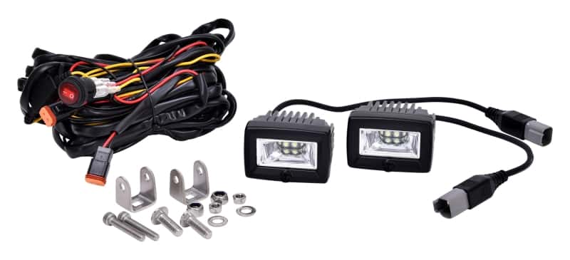 KC HiLiTES — KC HiLiTES C-Series 2in. C2 LED Light 20w Area Flood Beam (Pair Pack System) - Black
C-Series LEDs - view 8