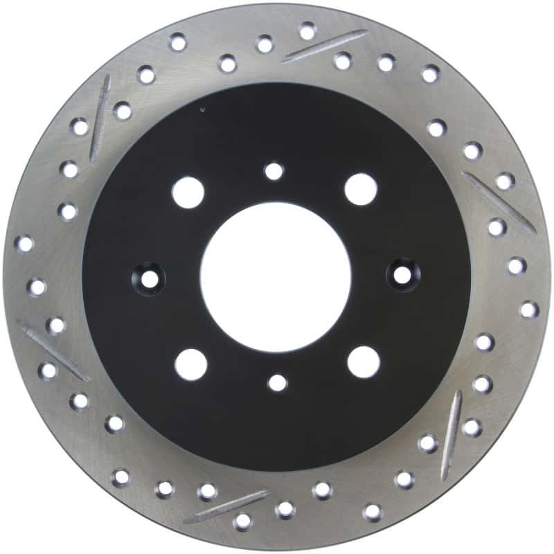 Stoptech — StopTech 90-96 Acura Integra / 97-01 Integra (Exc. Type R) Slotted & Drilled Right Rear Rotor
Slot/Drill Rotor - view 1