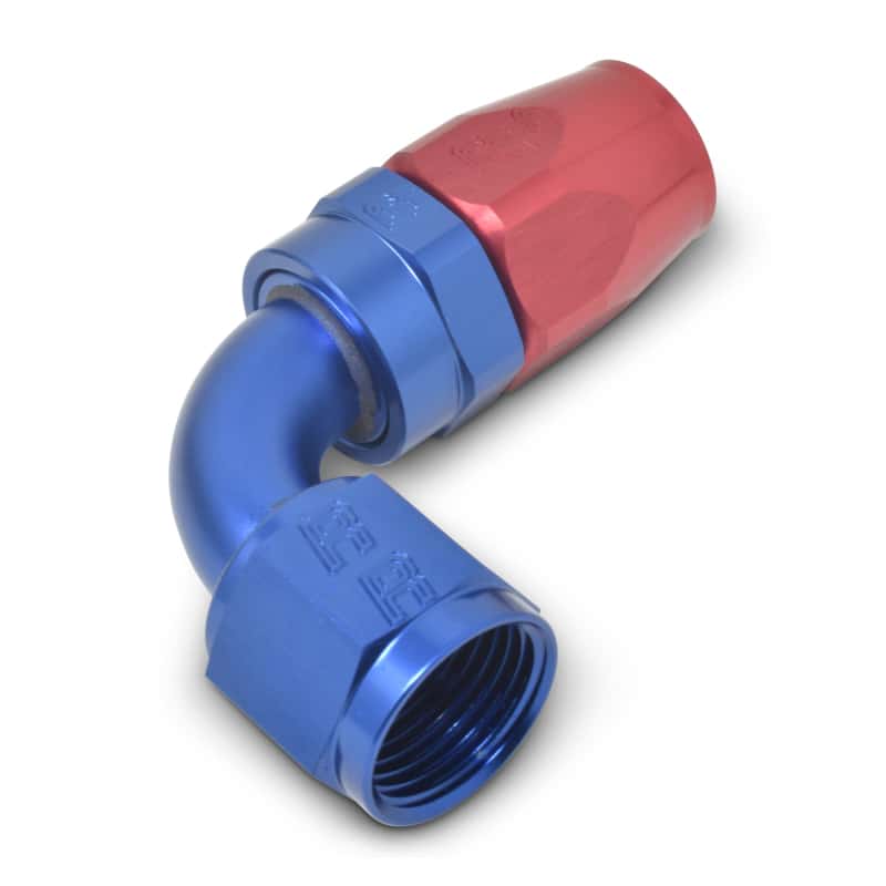Russell — Russell Performance -8 AN Red/Blue 90 Degree Full Flow Hose End
Hose Fitting - view 6
