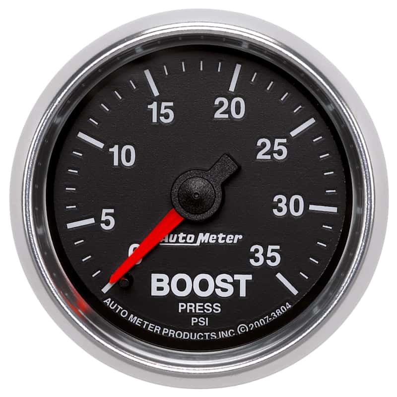 AutoMeter — AutoMeter GS 2 1/16 inch 35PSI Mechanical Boost Gauge
2-1/16" BOOST, 0-35 - view 1
