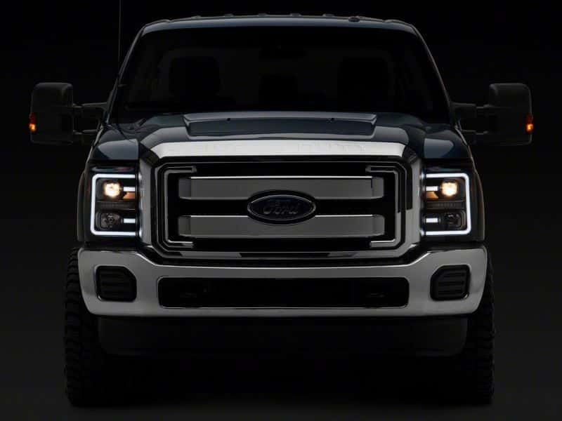 Raxiom — Raxiom 11-16 Ford F-250 Super Duty LED Projector Headlights - Blk Housing (Clear Lens)
Headlights - view 6