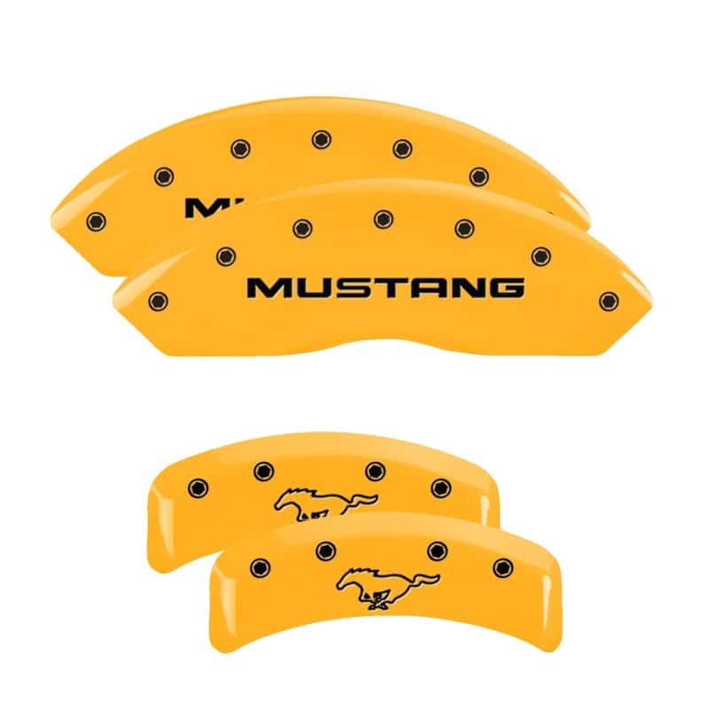 MGP — MGP 4 Caliper Covers Engraved Front Mustang Rear Pony Yellow Finish Black Char 2004 Ford Mustang
Caliper Covers - view 1