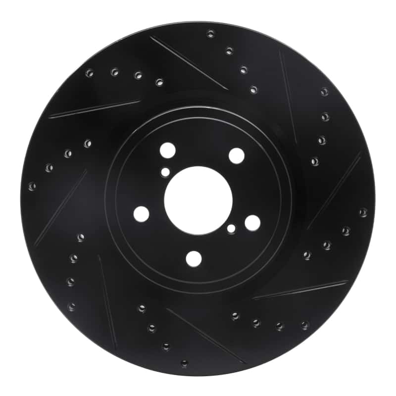 R1 Concepts — R1 05-18 Subaru Forester Front Right Drilled & Slotted Black Brake Rotor
R1 Brake Rotor Drill - view 1