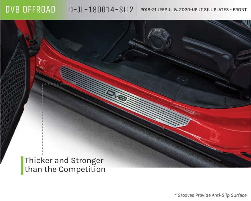 DV8 Offroad — DV8 Offroad 2018-2019 Jeep Gladiator JL 2 Door Front Sill Plates
Sill Plates - view 2