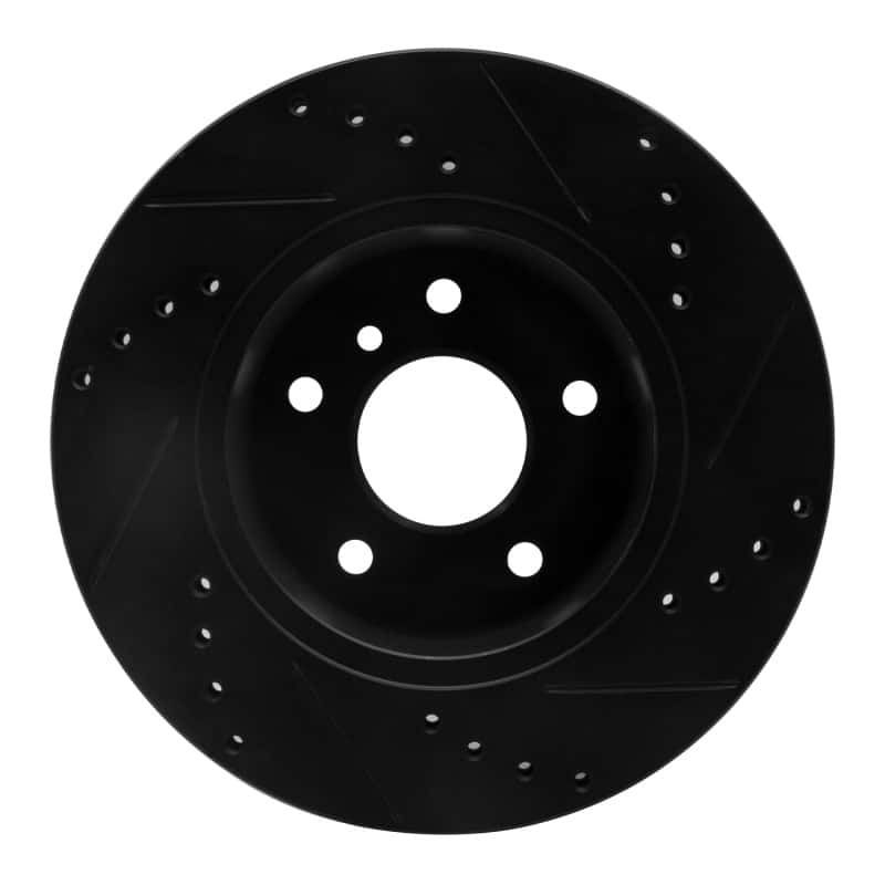 R1 Concepts — R1 99-04 Land Rover Discovery Front Left Drilled & Slotted Black Brake Rotor
R1 Brake Rotor Drill - view 5
