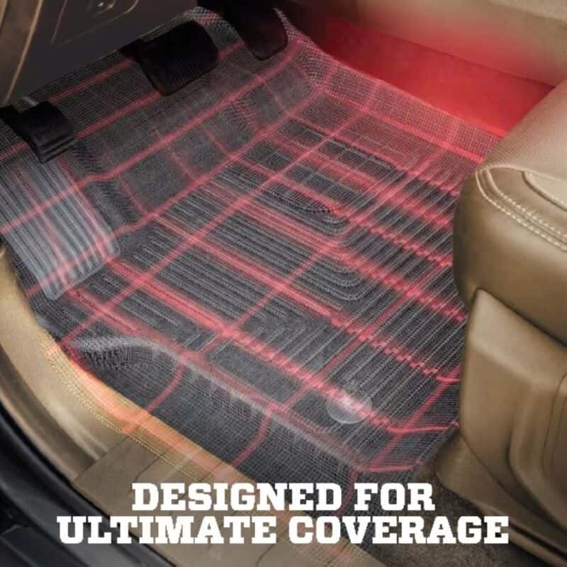 Husky Liners — Husky Liners 19-23 Chevy Silverado 1500 CC X-Act Contour Black 2nd Seat Floor Liners (Full Coverage) - view 6