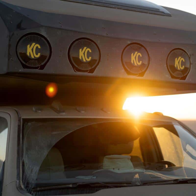 KC HiLiTES — KC HiLiTES SlimLite 8in. LED Light Cover (Cover Only) - Black - view 2
