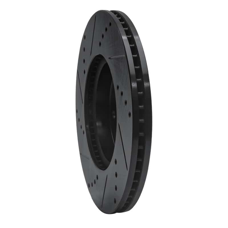 R1 Concepts — R1 13-25 Honda Civic Hatchback Front Right Drilled & Slotted Black Brake Rotor
R1 Brake Rotor Drill - view 4