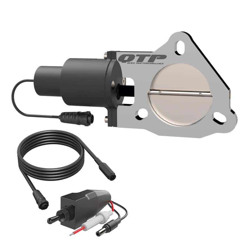 QTP — QTP 3in Bolt-On QTEC Electric Cutout Valve for Borla Exhausts - Single - view 3