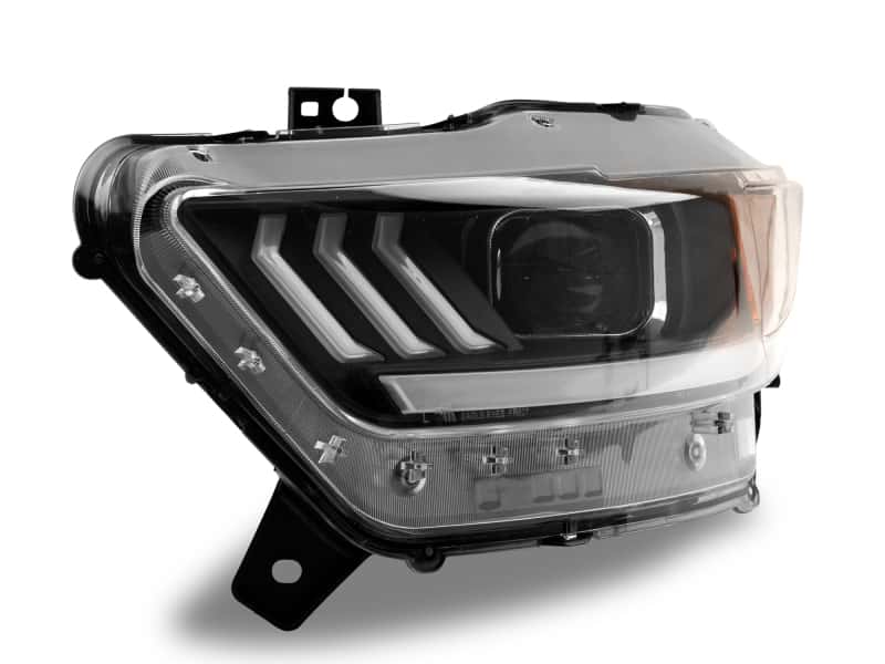 Raxiom — Raxiom 15-17 Ford Mustang GT350 GT500 LED Projector Headlights- Blk Housing (Clear Lens)
Headlights - view 5