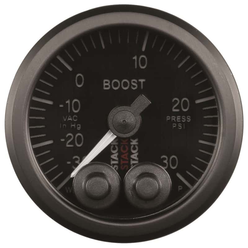 AutoMeter — Autometer Stack Instruments 52mm -30INHG To +30PSI Pro Control Boost Pressure Gauge - Black
Ga Boost PC Bk 30psi - view 1