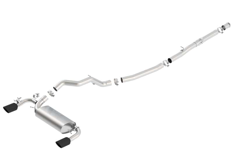 Borla — Borla 16-18 Ford Focus RS 2.3L MT AWD ATAK Catback Exhaust w/ Black Chrome Tip
Cat-Back System - view 1