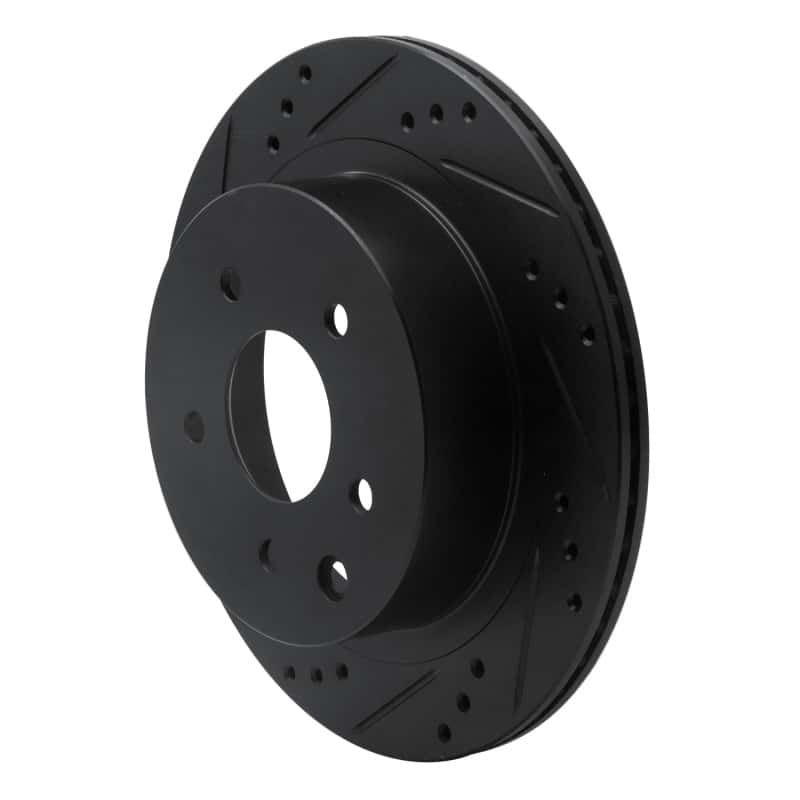 R1 Concepts — R1 02-25 Infiniti G35 Rear Left Drilled & Slotted Black Brake Rotor
R1 Brake Rotor Drill - view 2