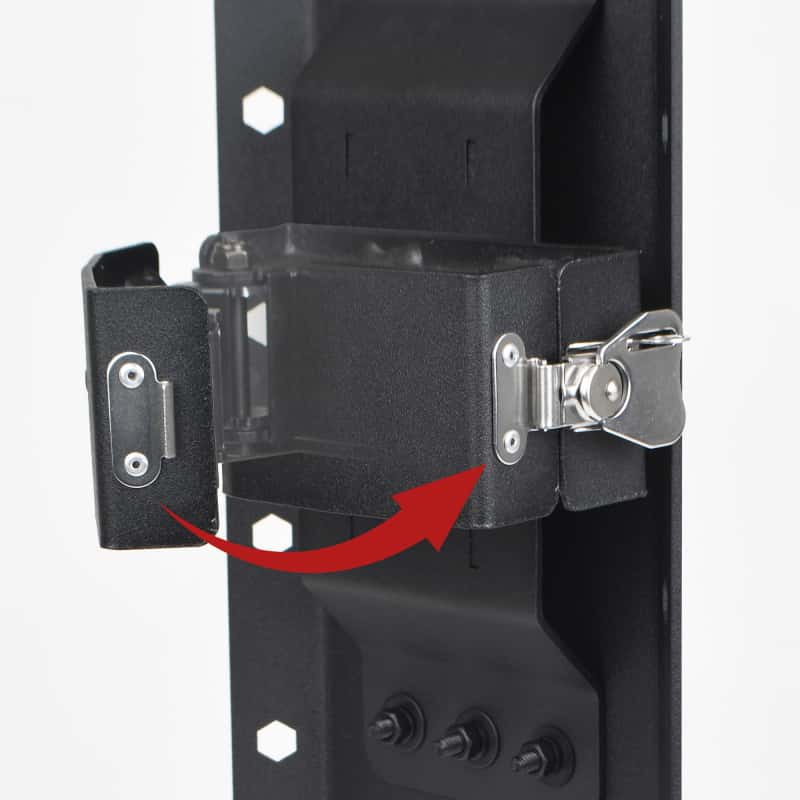 Go Rhino — Go Rhino XRS/SRM 4-CORE Clamp Mount Kit for Hi-Lift Jack - Tex. Blk (No Drill)
Mount Kit for Jack - view 3