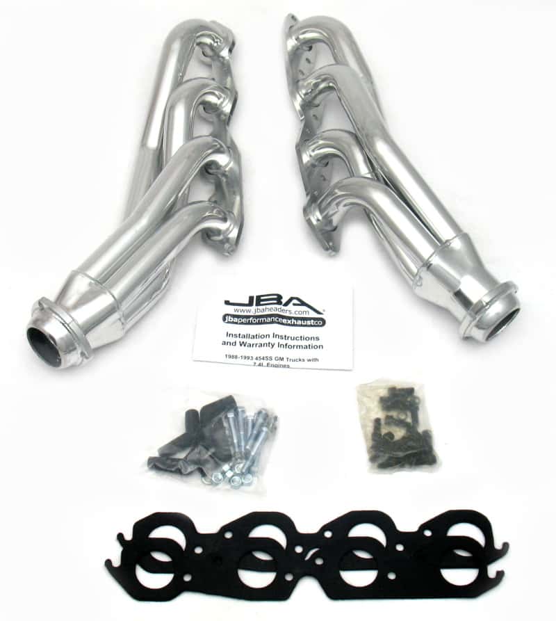 JBA — JBA 88-93 GM Truck 7.4L BBC w/o A.I.R. 1-3/4in Primary Silver Ctd Cat4Ward Header
Exhaust Header - view 1