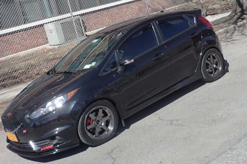 Rally Armor — Rally Armor 13-19 Ford Fiesta ST Black UR Mud Flap w/Red Logo
Mud Flap - view 3