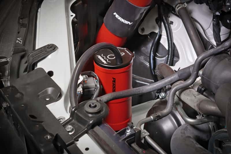 Perrin Performance — PERRIN 02-25 Subaru WRX / 04-21 STI / 13-26 BRZ/GR86/FRS/86 Coolant Overflow Tank - Red - view 8