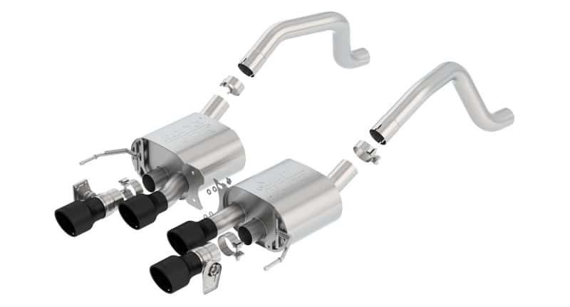 Borla — Borla 2015+ Chevy Corvette C7 Z06 6.2L Axle Back ATAK Exhaust Black Quad Tips w/o AFM w/ NPP
Axle-Back System - view 2